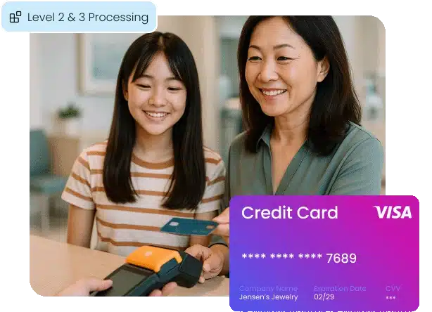 Level 2 and Level 3 Payment Processing